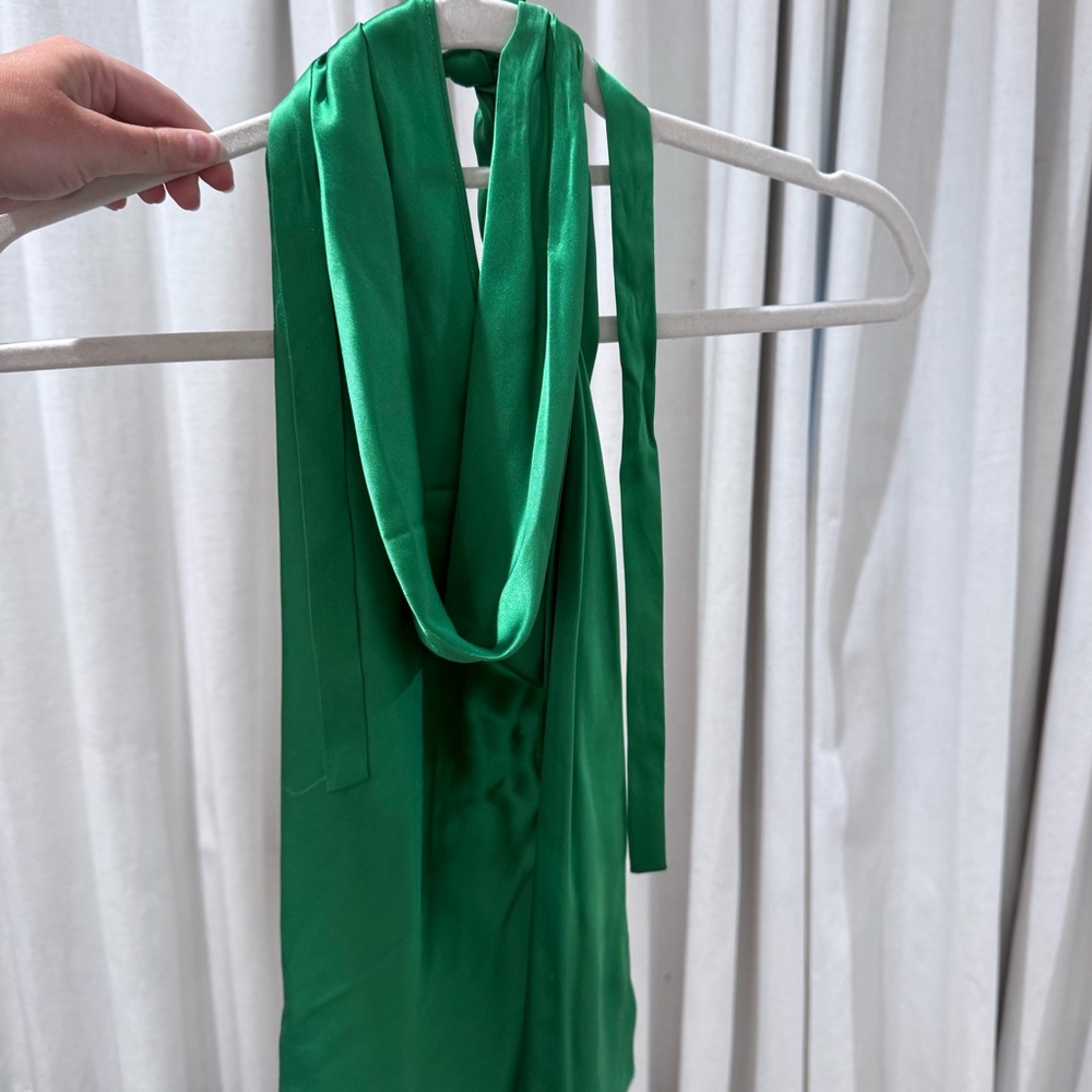 Cami NYC Vibrant Green Silk Scarf